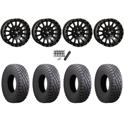 Atturo Trail Blade X/T 30x10-15 (8ply) Radial Tires on High Lifter HL25 Gloss Black Wheels