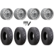 Atturo Trail Blade Boss 32x10-15 (8ply) Radial Tires on MSA M53 Bolo Gloss Silver Beadlock Wheels