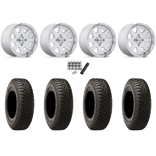 BFGoodrich Mud-Terrain KM3 32x10-14 Tires on MSA M54 Spark Polished Wheels