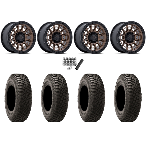 BFGoodrich Mud-Terrain KM3 32x10-15 (8ply) Radial Tires on Fuel Cycle Matte Bronze Wheels