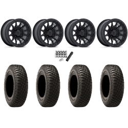 BFGoodrich Mud-Terrain KM3 30x10-15 (8ply) Radial Tires on Fuel Piston Matte Black Wheels