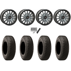 BFGoodrich Mud-Terrain KM3 30x10-15 (8ply) Radial Tires on SB-8 Brushed Grey Beadlock Wheels