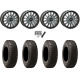 BFGoodrich Mud-Terrain KM3 30x10-15 (8ply) Radial Tires on SB-8 Brushed Grey Beadlock Wheels