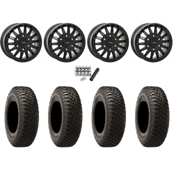 BFGoodrich Mud-Terrain KM3 30x10-15 (8ply) Radial Tires on SB-8 Matte Black Beadlock Wheels