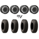BFGoodrich Mud-Terrain KM3 30x10-15 (8ply) Radial Tires on SB-8 Matte Black Beadlock Wheels