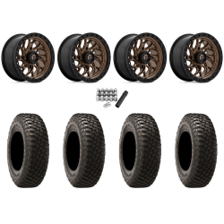 BFGoodrich Mud-Terrain KM3 35x11-15 (8ply) Radial Tires on Fuel Runner Matte Bronze Wheels