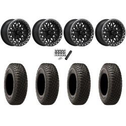 BFGoodrich Mud-Terrain KM3 32x10-15 (8ply) Radial Tires on MSA M53 Bolo Matte Black Beadlock Wheels