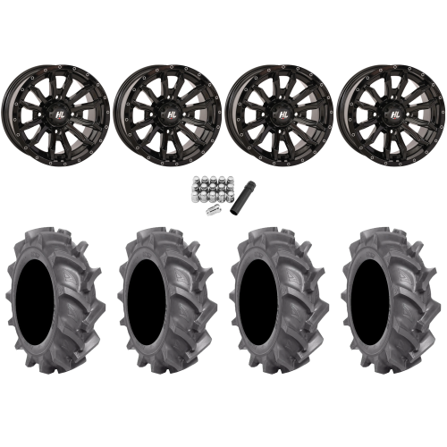 BKT AT 171 30x9-14 Tires on HL21 Gloss Black Wheels BKT AT 171 30x9-14 Tires on HL21 Gloss Black Wheels