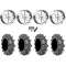 BKT AT 171 35x9-22 Tires on MSA M34 Flash Chrome Wheels