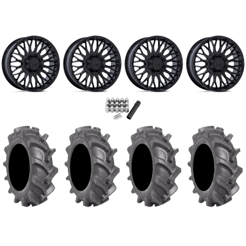 BKT AT 171 35x9-20 Tires on MSA M50 Clubber Gloss Black Wheels BKT AT 171 35x9-20 Tires on MSA M50 Clubber Gloss Black Wheels