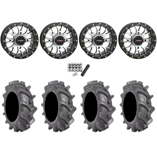 BKT AT 171 28x9-14 Tires on ST-3 Machined Wheels