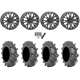 BKT AT 171 30x9-14 Tires on SB-4 Matte Black Beadlock Wheels BKT AT 171 30x9-14 Tires on SB-4 Matte Black Beadlock Wheels