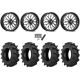 BKT TR 171 35x8.3-20 Tires on American Force K13 Invader Black Forged Wheels