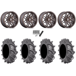 BKT AT 171 31x9-16 Tires on MSA M52 Radar Matte Bronze Wheels