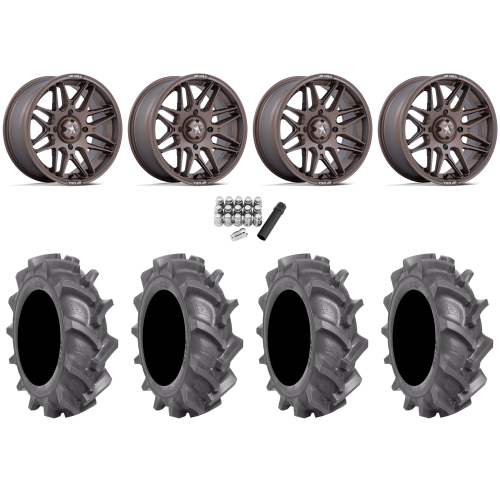 BKT AT 171 31x9-16 Tires on MSA M52 Radar Matte Bronze Wheels