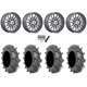 BKT AT 171 35x9-22 Tires on MSA M55 Commander Platinum Machined Wheels