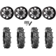 BKT AT 171 38x10-20 Tires on System 3 Offroad ST-7 Gloss Black Wheels BKT AT 171 38x10-20 Tires on System 3 Offroad ST-7 Gloss Black Wheels