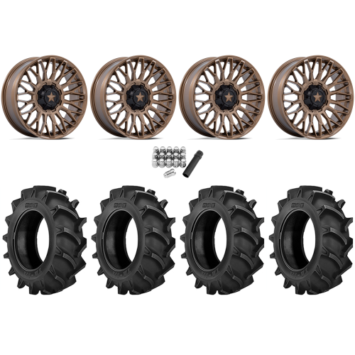 BKT TR 171 40x11.2-20 Tires on MSA M50 Clubber Matte Bronze Wheels