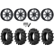 BKT TR 171 42x9.5-24 Tires on MSA M54 Spark Gloss Black Milled Wheels