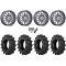 BKT TR 171 42x9.5-24 Tires on MSA M55 Commander Platinum Machined Wheels