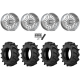 BKT TR 171 44x11.2-24 Tires on MSA Coil Polished (24x10) Forged Wheels