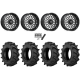 BKT TR 171 44x11.2-24 Tires on MSA Shockwave Gloss Black Milled (24x10) Forged Wheels