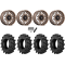 BKT TR 171 47.6x13.6-24 Tires on MSA M50 Clubber Matte Bronze Wheels