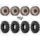 BKT TR 171 47.6x13.6-24 Tires on MSA M50 Clubber Matte Bronze Wheels
