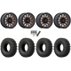EFX MotoCrusher 33x10-15 Tires on Fuel Cycle Matte Bronze Wheels