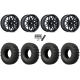 EFX MotoCrusher 32x10-15 Tires on MSA M52 Radar Gloss Black Wheels