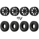 EFX MotoCrusher 37x10-18 Tires on MSA M54 Spark Gloss Black Wheels