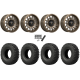 EFX MotoCrusher 37x10-18 Tires on MSA M55 Commander Gloss Bronze Milled Wheels