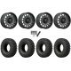 EFX MotoCrusher 37x10-18 Tires on MSA M55 Commander Matte Gunmetal Wheels