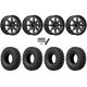 EFX MotoCrusher 40x10-18 Tires on MSA M54 Spark Gloss Black Milled Wheels