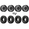 EFX MotoCrusher 40x10-18 Tires on MSA M55 Commander Matte Gunmetal Wheels