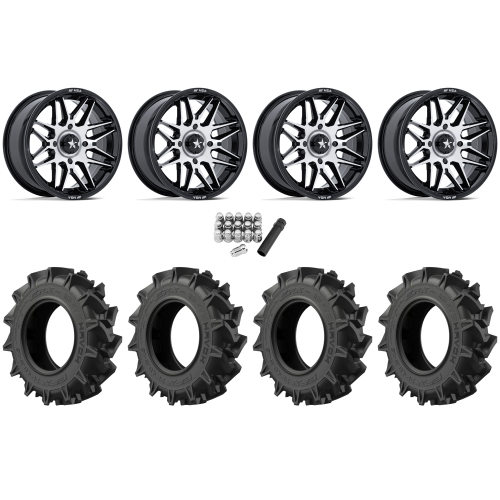 EFX Motohavok 28x8.5-14 Tires on MSA M52 Radar Machined Wheels