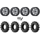 EFX Motohavok 28x8.5-14 Tires on MSA M52 Radar Machined Wheels