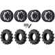 EFX Motohavok 30x8.5-16 Tires on MSA M52 Radar Gloss Black Wheels