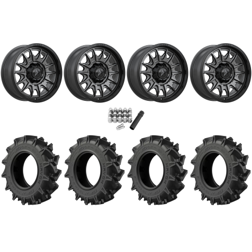 EFX Motohavok 32x8.5-18 Tires on MSA M55 Commander Matte Gunmetal Wheels