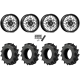 EFX Motohavok 35x8.5-22 Tires on American Force K06 Nomad Black Forged Wheels