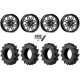 EFX Motohavok 35x8.5-22 Tires on American Force K07 Energy Black Forged Wheels