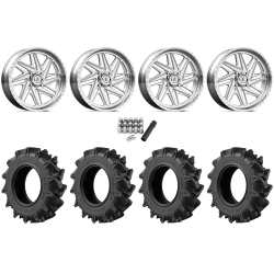 EFX Motohavok 35x8.5-22 Tires on American Force K08 Carver Polished Forged Wheels