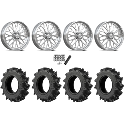 EFX Motohavok 35x8.5-22 Tires on American Force K13 Invader Polished Forged Wheels