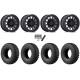 EFX MotoRally 28x10-15 Tires on Fuel Piston Matte Black Wheels