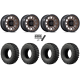 EFX MotoRally 30x10-15 Tires on Fuel Piston Matte Bronze Wheels