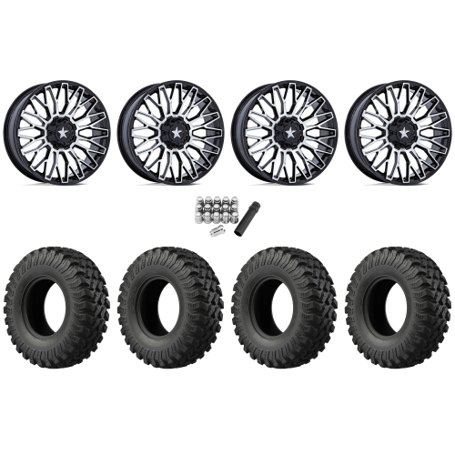 EFX MotoRally 28x10-15 Tires on MSA M50 Clubber Machined Wheels EFX MotoRally 28x10-15 Tires on MSA M50 Clubber Machined Wheels