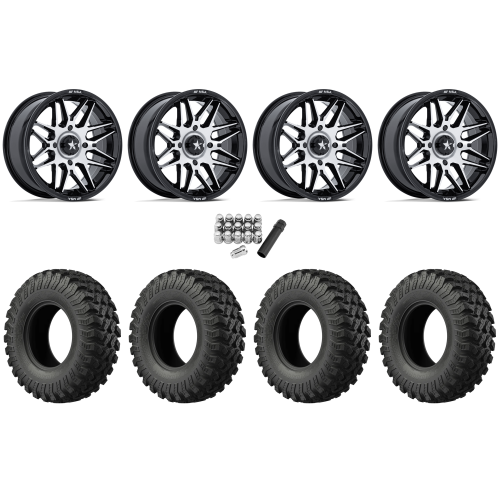 EFX MotoRally 28x10-15 Tires on MSA M52 Radar Machined Wheels