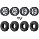 EFX MotoRally 28x10-15 Tires on MSA M52 Radar Machined Wheels