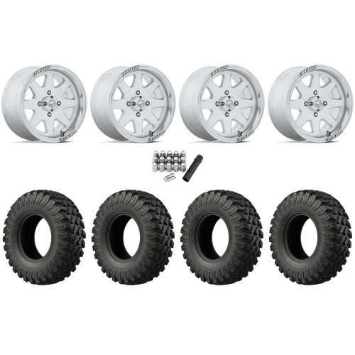 EFX MotoRally 28x10-15 Tires on MSA M54 Spark Polished Wheels EFX MotoRally 28x10-15 Tires on MSA M54 Spark Polished Wheels