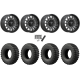EFX MotoRally 35x10-18 Tires on MSA M55 Commander Matte Gunmetal Wheels